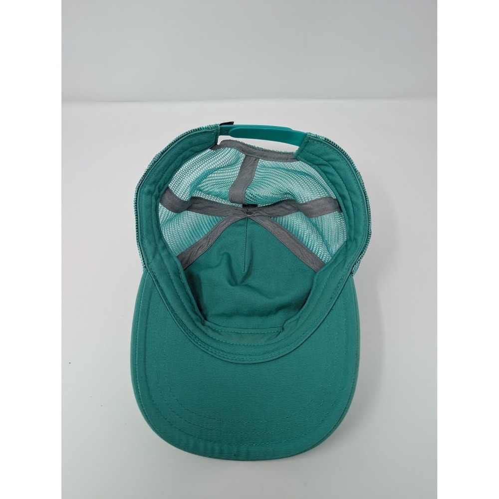 Patagonia Women's Teal & White Mountain Scene Trucker Hat Snapback - Picture 9 of 11